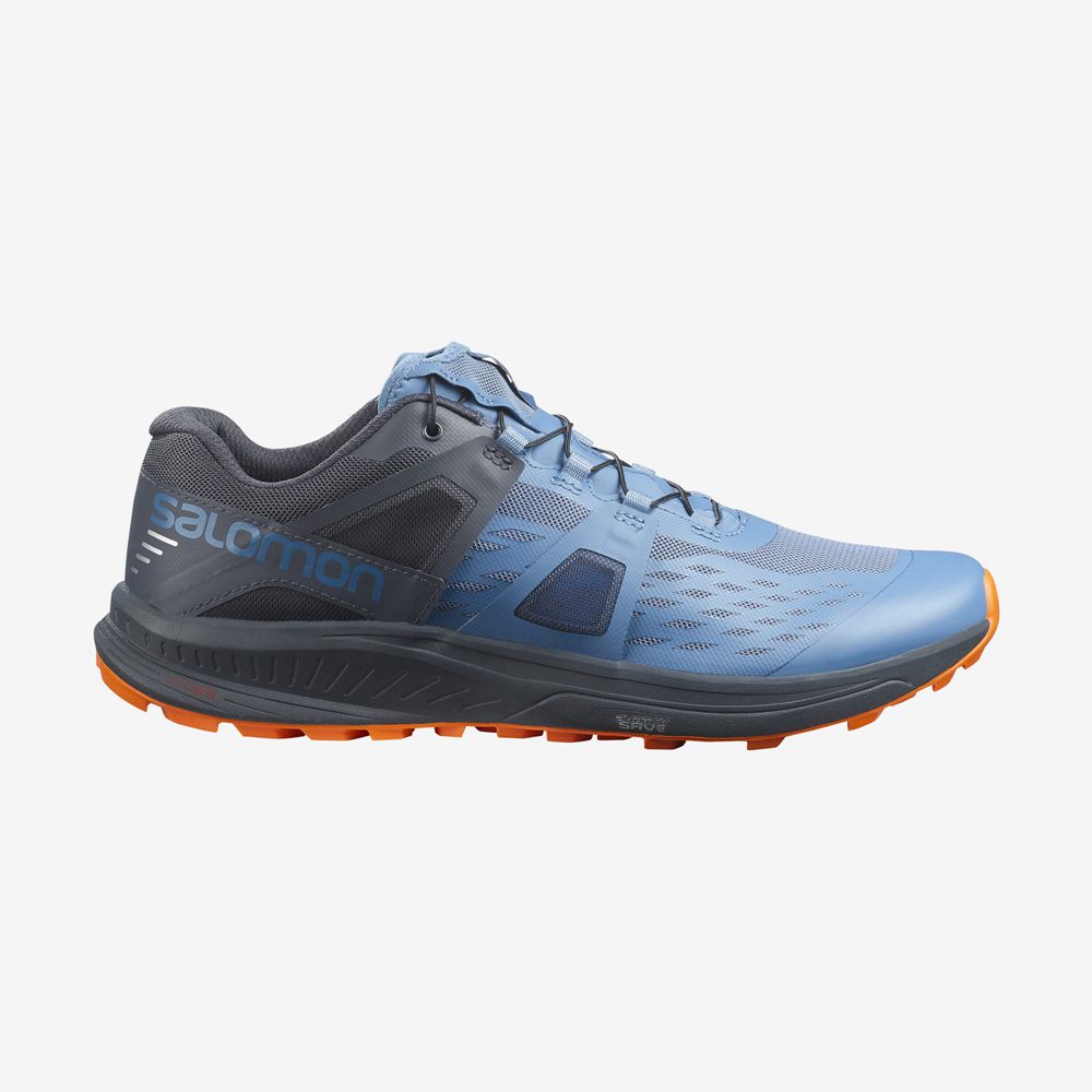 SALOMON ULTRA /PRO Philippines - Men's Trail Running Shoes - Blue / Black | 610438-MQA